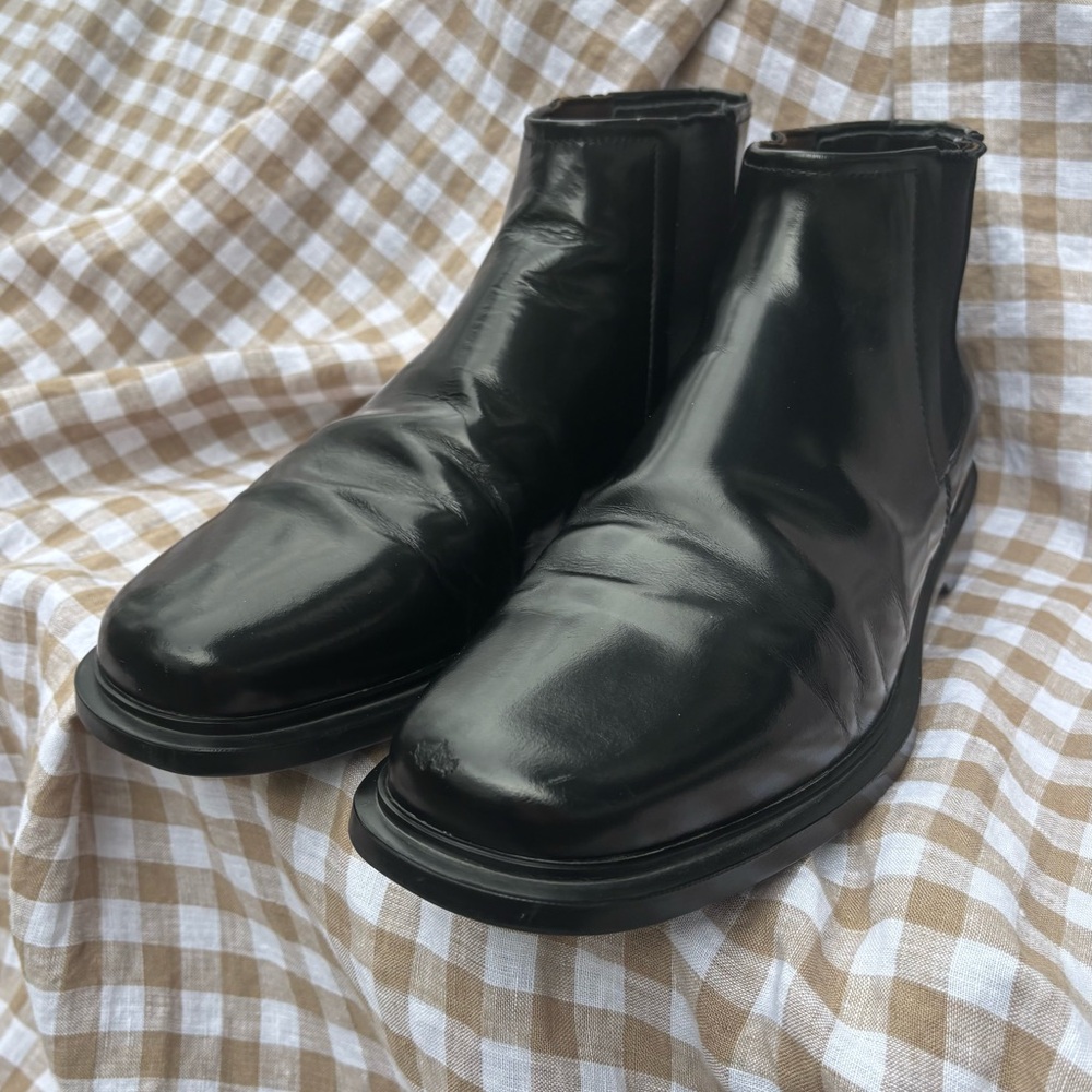 PRADA Men’s Chelsea Leather Boots Men’s 10 - Picture 2 of 15
